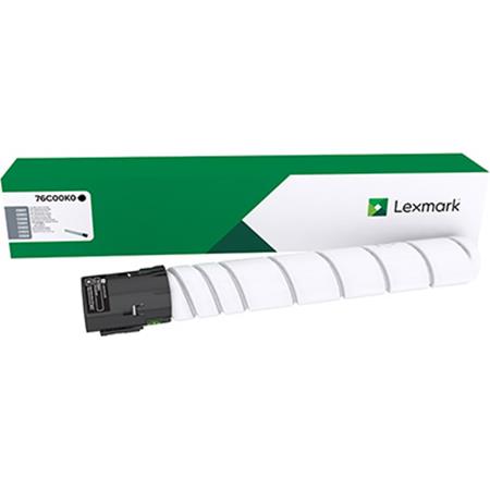 Product image for Lexmark 76C00K0 Black Original Toner Cartridge - Small