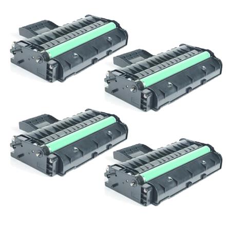 Product image for 999inks Compatible Quad Pack Ricoh 407254 Black High Capacity Laser Toner Cartridges - Small