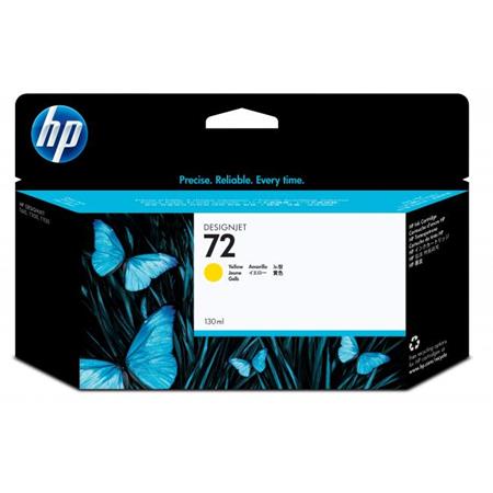 Product image for HP 72 Yellow Original High Capacity Ink Cartridge with Vivera Ink (C9373A) - Small
