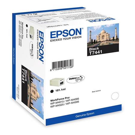 Product image for Epson T7441 (T74414010) Black High Capacity Original Ink Cartridge - Small