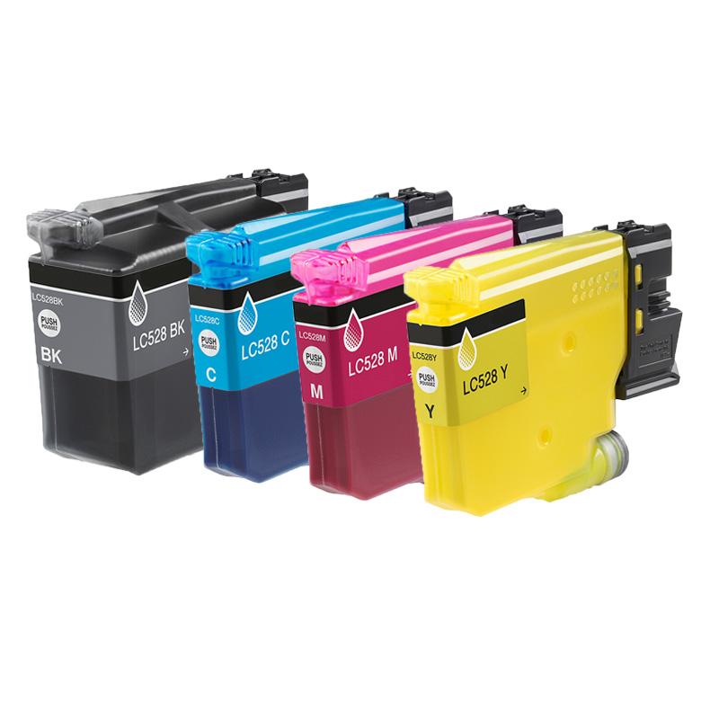 Product image for 999inks Compatible Multipack Brother LC528 1 Full Set Extra High Capacity Inkjet Printer Cartridges - Small