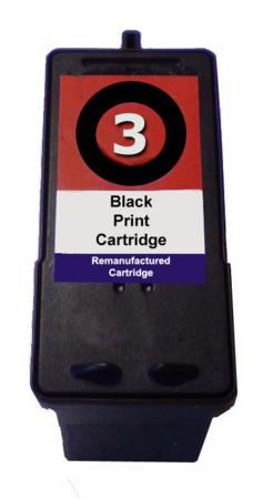 Product image for 999inks Compatible Black Lexmark 3 Inkjet Printer Cartridge - Small