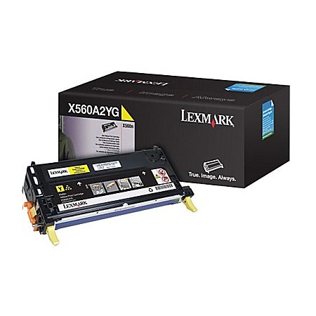Product image for Lexmark X560A2YG Yellow Original Toner Cartridge - Small