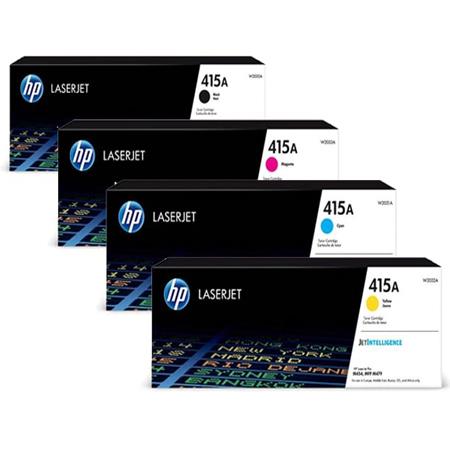 Product image for HP 415A Full Set Standard Capacity Original Laser Toner Cartridges - Small