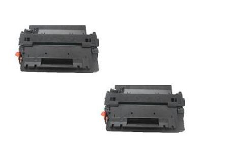 Product image for 999inks Compatible Twin Pack HP 55X High Capacity Laser Toner Cartridges - Small