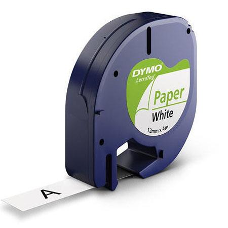 Product image for Dymo 91200 (S0721510) Original Label Tape (12mm x 4m) Black On White - Small