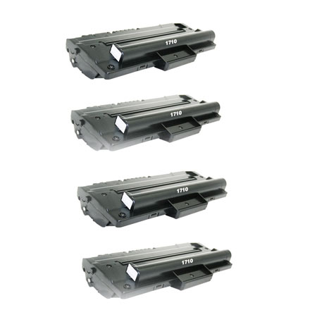 Product image for 999inks Compatible Quad Pack Samsung ML-1710D3 Black Laser Toner Cartridges - Small