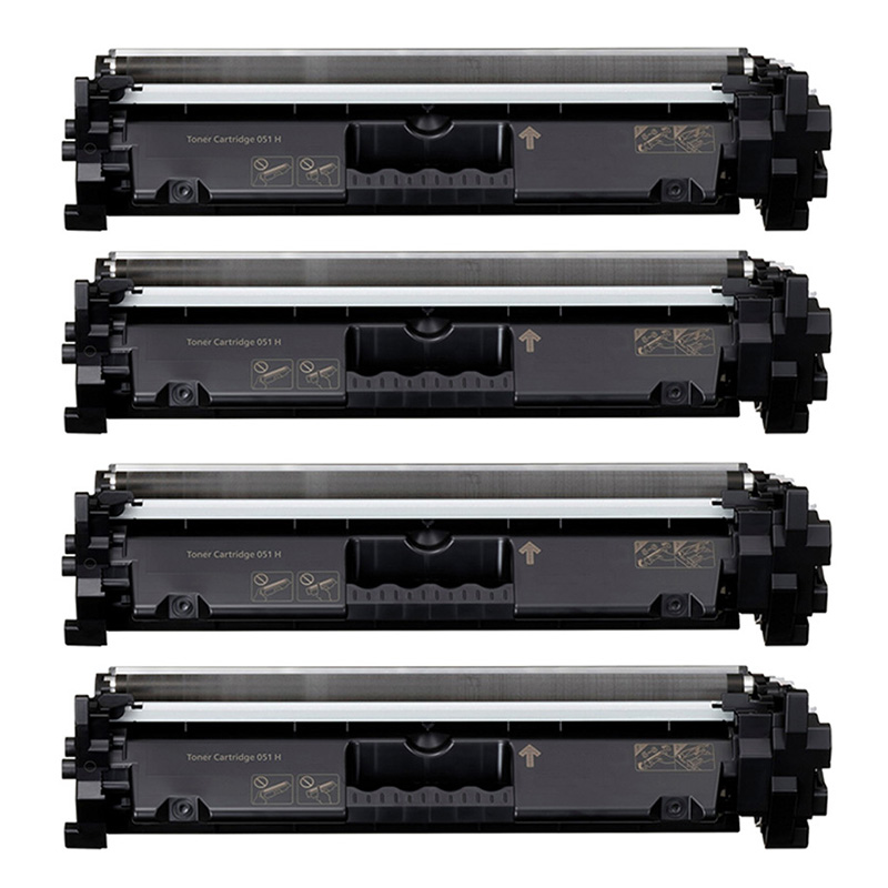 Product image for 999inks Compatible Quad Pack Canon 051H Black High Capacity Laser Toner Cartridges - Small