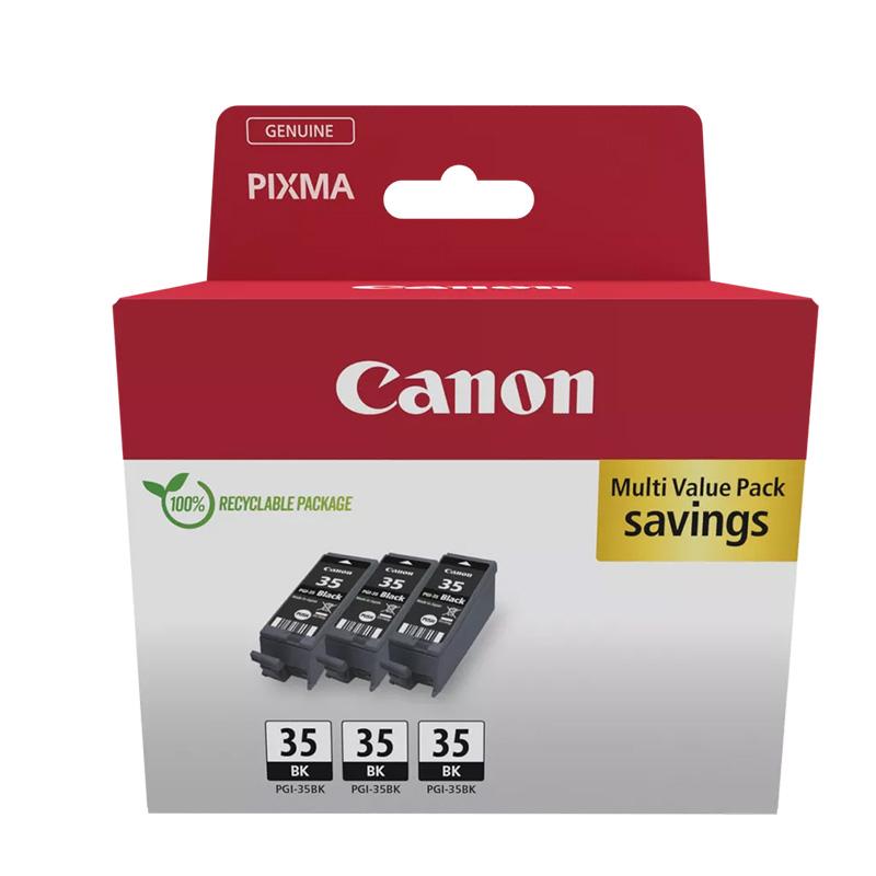 Canon PGI-35BK Black Original Ink Cartridge Triple Pack