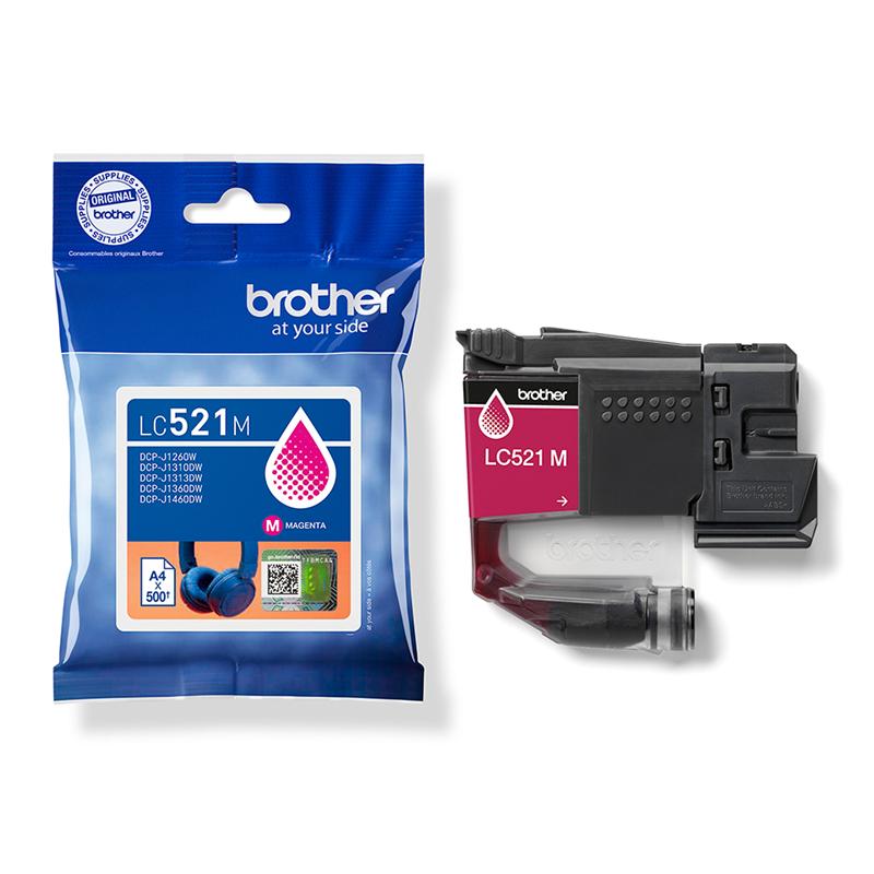 Product image for Brother LC521M Magenta Original Ink Cartridge - Small