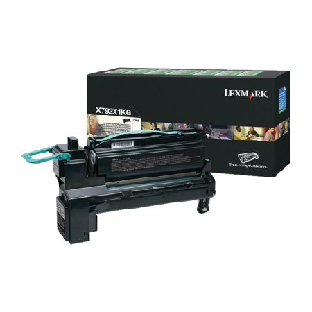 Product image for Lexmark X792X1KG  Black Original Return Program Extra High Capacity Toner Cartridge - Small