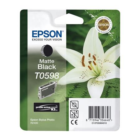 Product image for Epson T0598 Matte Black Original Ink Cartridge (Lily) (T059840) - Small