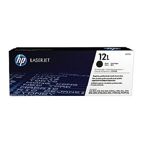 Product image for HP 12L Economy Black Original Toner Cartridge (Q2612L) - Small