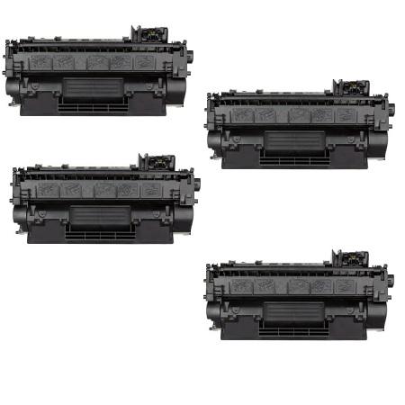 Product image for 999inks Compatible Quad Pack Canon 719H Black High Capacity Laser Toner Cartridges - Small