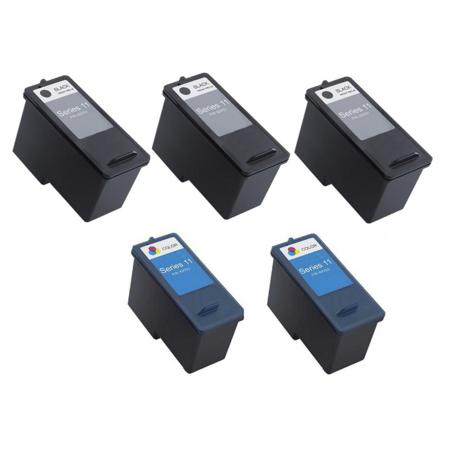 Product image for 999inks Compatible Multipack Dell Series 11 2 Full Sets + 1 Extra Black Inkjet Printer Cartridges - Small