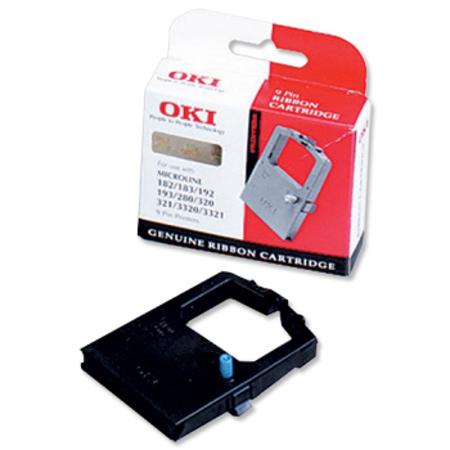 Product image for OKI 09002315 Black Original Ribbon Cartridge - Small