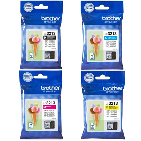 Product image for Brother LC3213 Full Set High Capacity Original Inkjet Printer Cartridges - Small