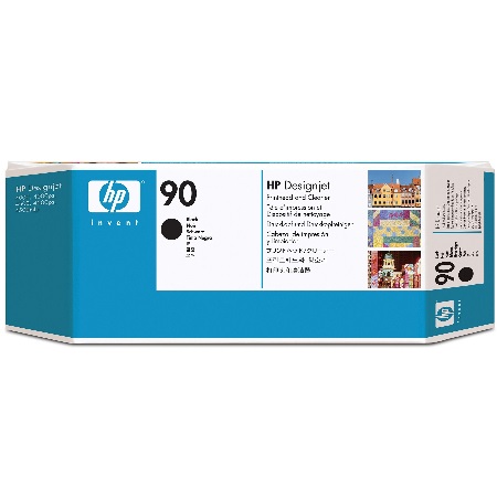 Product image for HP 90 Black Original Printhead and Cleaner (C5054A) - Small