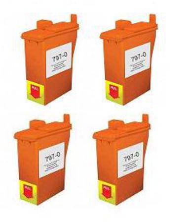 Product image for 999inks Compatible Quad Pack Pitney Bowes 7970 Inkjet Printer Cartridges - Small