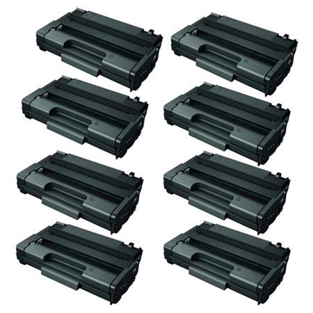 Product image for 999inks Compatible Eight Pack Ricoh 406990 Black High Capacity Laser Toner Cartridges - Small