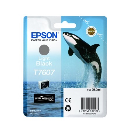 Product image for Epson T7607 Light Black Original Ink Cartridge - Small