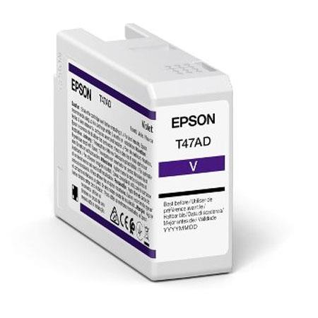 Product image for Epson T47AD (T47AD00) Violet Original UltraChrome Ink Cartridge (50ml) - Small