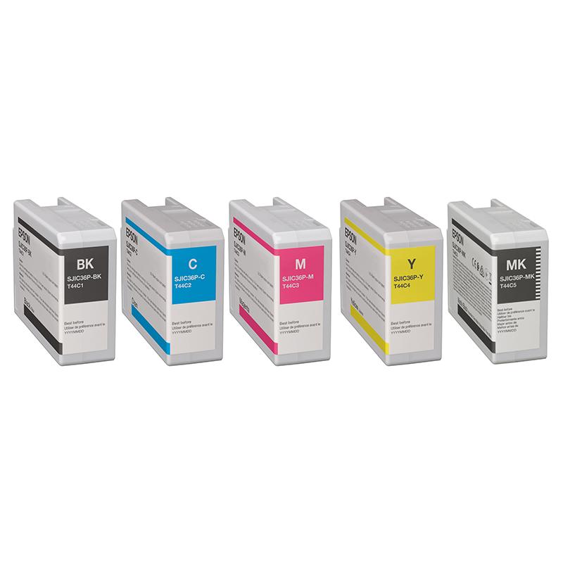 Product image for Epson SJIC36P Full Set Original Standard Capacity Inkjet Printer Cartridges - Small