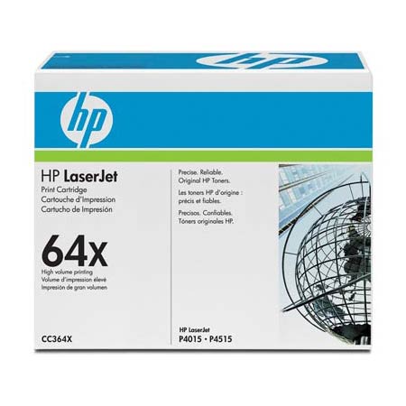 Product image for HP CC364X Black Original Toner Cartridge with Smart Printing Technology - Small