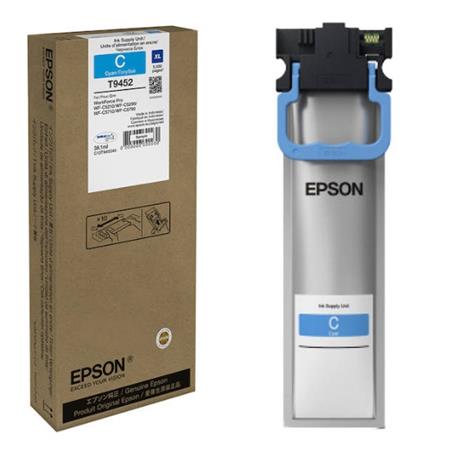 Product image for Epson T9452 (T945240) Cyan Original High Capacity Ink Cartridge - Small
