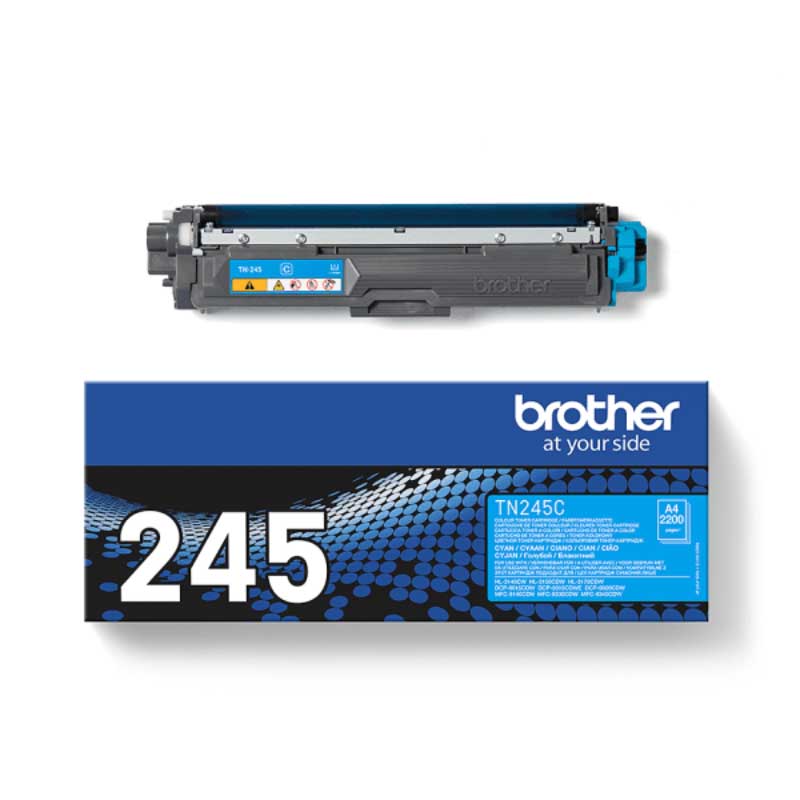 Product image for Brother TN245C Cyan Original High Capacity Toner Cartridge - Small