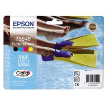 Product image for Epson T5846 (T584640) Original Colour PicturePack - Glossy - 150 Sheets (Flippers) - Small