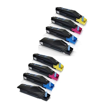 Product image for 999inks Compatible Multipack Kyocera TK-8505K/Y 2 Full Sets Laser Toner Cartridges - Small