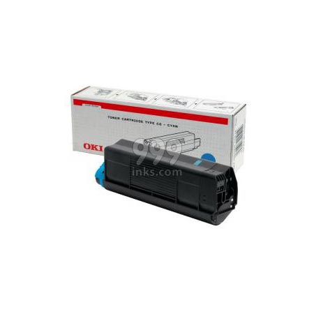 Product image for OKI 42127407 Cyan Original High Capacity Toner Cartridge - Small