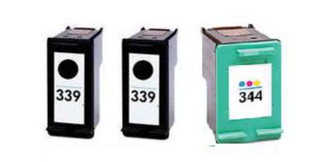 Product image for 999inks Compatible Multipack HP 339/344 1 Full Set + 1 Extra Black Inkjet Printer Cartridges - Small
