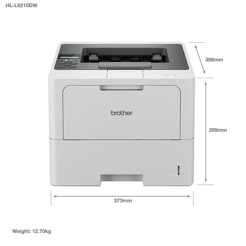 Product image for Brother HL-L6210DW A4 Mono Laser Printer - Small