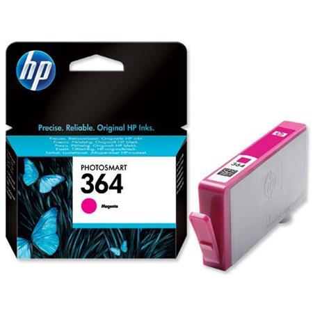 Product image for HP 364 Magenta Original Standard Capacity Ink Cartridge with Vivera Ink (CB319EE) - Small