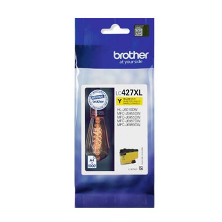 Product image for Brother LC427XLY Yellow Original High Capacity Ink Cartridge - Small
