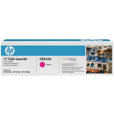Product image for HP Colour LaserJet 125A Magenta Original Print Cartridge with ColourSphere Toner (CB543A) - Small