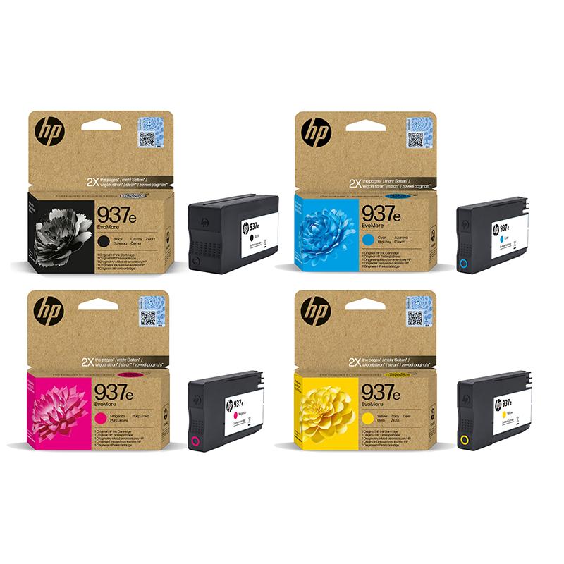 Product image for HP 937e (4S6W6NE/9NE) Full Set Standard Capacity Original Inks - Small