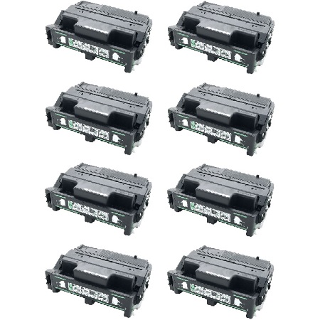 Product image for 999inks Compatible Eight Pack Ricoh 402810 Black Laser Toner Cartridges - Small