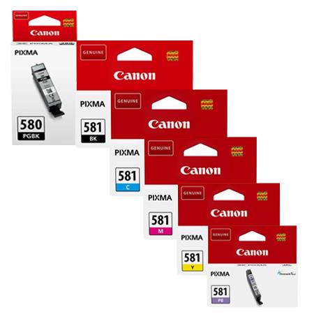 Product image for Canon PGI580/CLI581/PB Full Set Standard Capacity Original Inkjet Printer Cartridges - Small