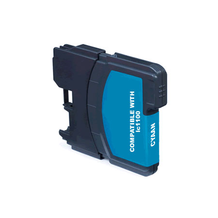 Product image for 999inks Compatible Brother LC1100HYC Cyan High Capacity Inkjet Printer Cartridge - Small