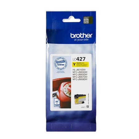 Product image for Brother LC427Y Yellow Original Standard Capacity Ink Cartridge - Small