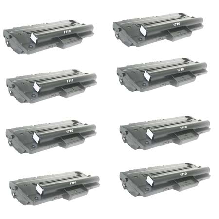 Product image for 999inks Compatible Eight Pack Samsung ML-1710D3 Black Laser Toner Cartridges - Small
