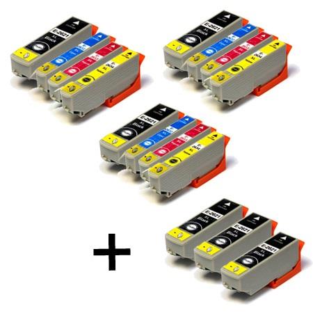 Product image for 999inks Compatible Multipack Epson T2621 3 Full Sets + 3 FREE Black Inkjet Printer Cartridges - Small