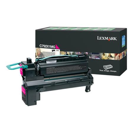 Product image for Lexmark C792X1MG Original Magenta High Capacity Return Program Toner Cartridge - Small