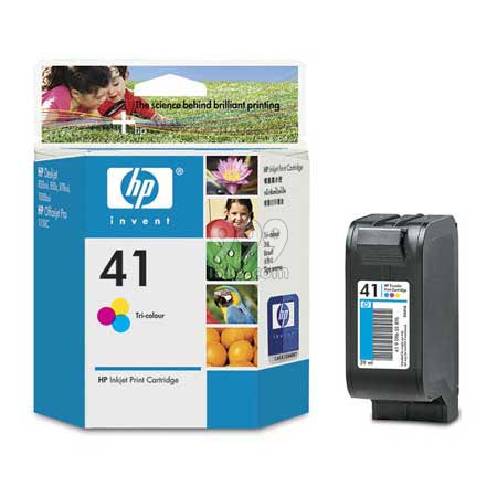 Product image for HP 41 Tri-Colour Original Inkjet Print Cartridge (51641A) - Small
