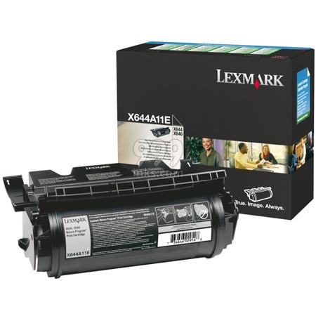 Product image for Lexmark X644A11E Black Original Return Program Toner Cartridge - Small