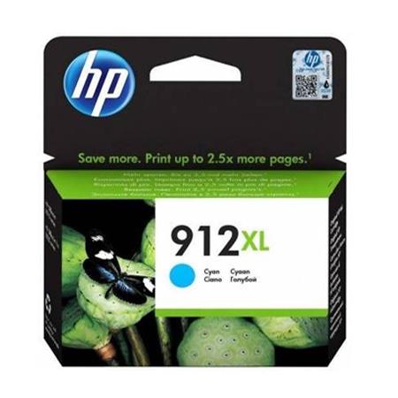 Product image for HP 912Xl Cyan Original High Capacity Ink Cartridge (3YL81AE) - Small