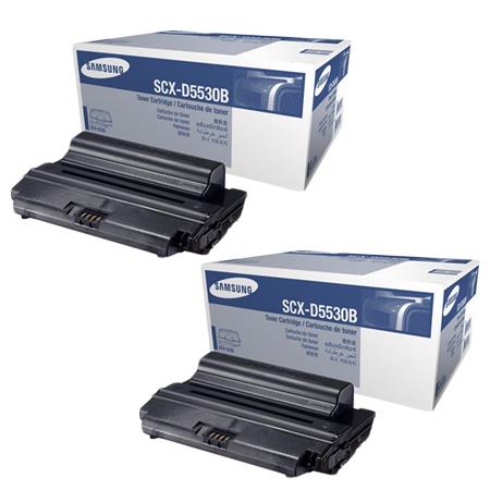 Product image for Samsung SCX-D5530B Black Original High Capacity Laser Toner Cartridge Twin Pack - Small